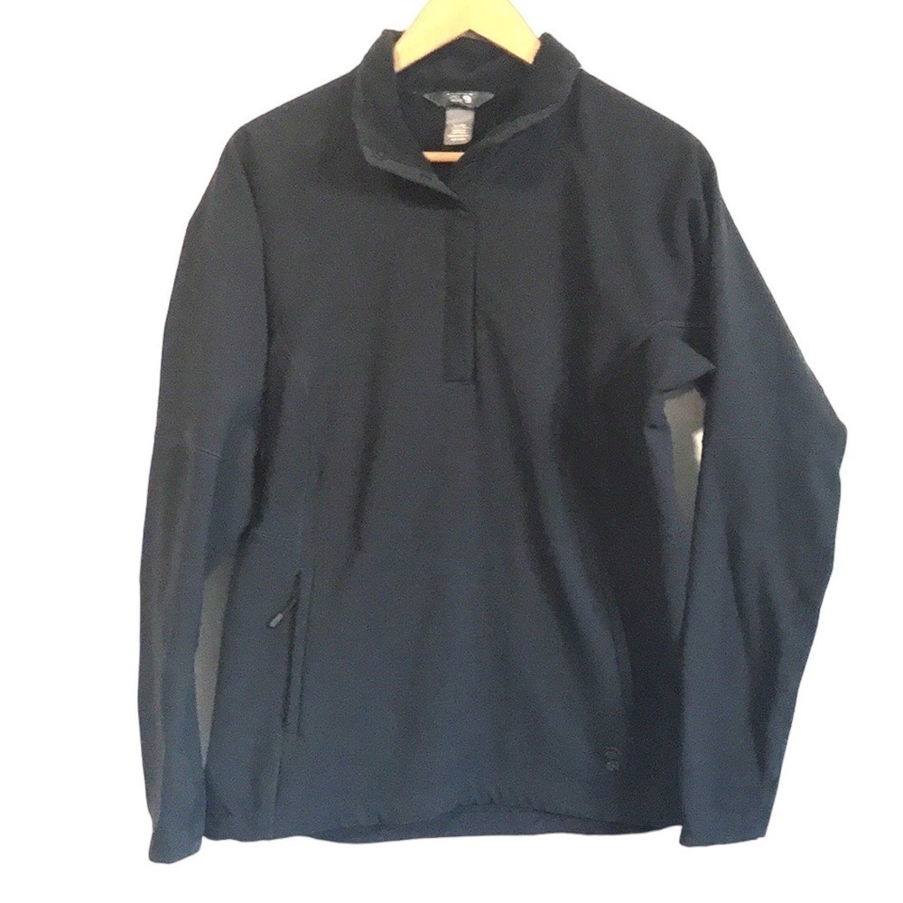 MOUNTAIN Hardwear womens black 1/4 snap pullover jacket size Large